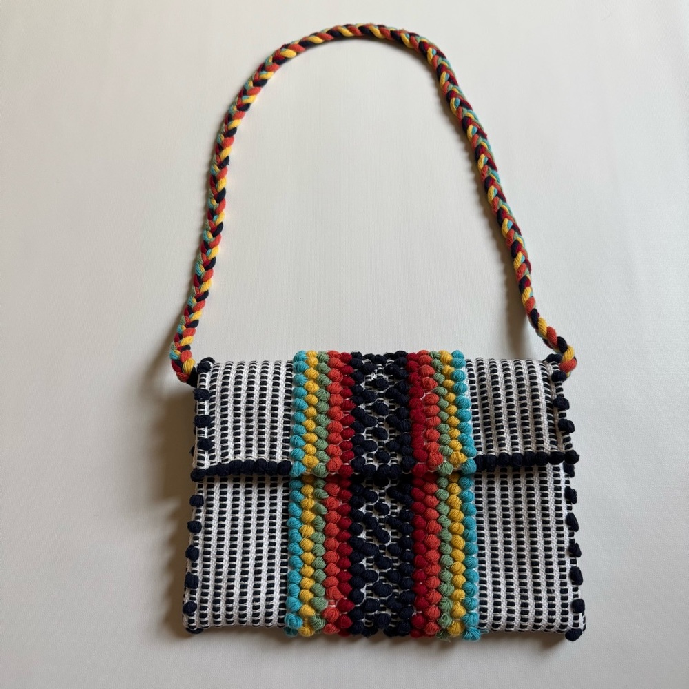 Antonello Tedde Woven Colorful Crossbody Bag
